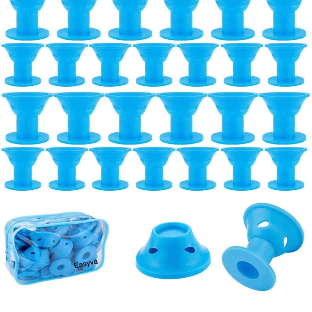 40 silicone curlers